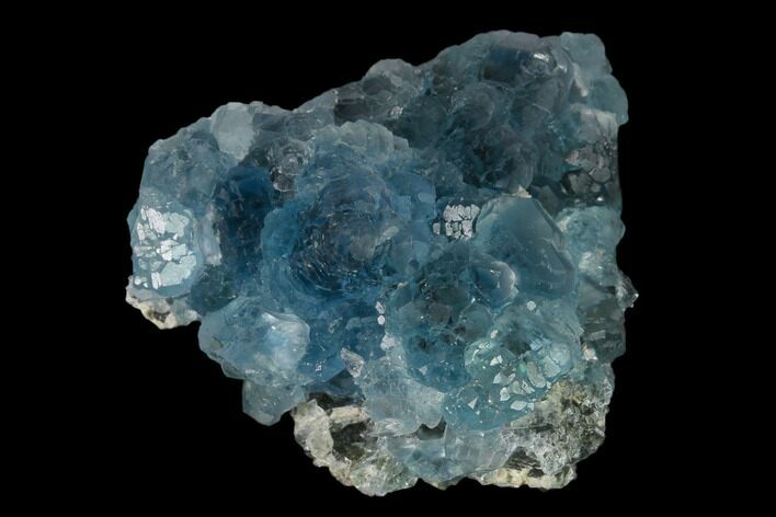 Stepped Blue Fluorite Crystal Cluster - China #138080